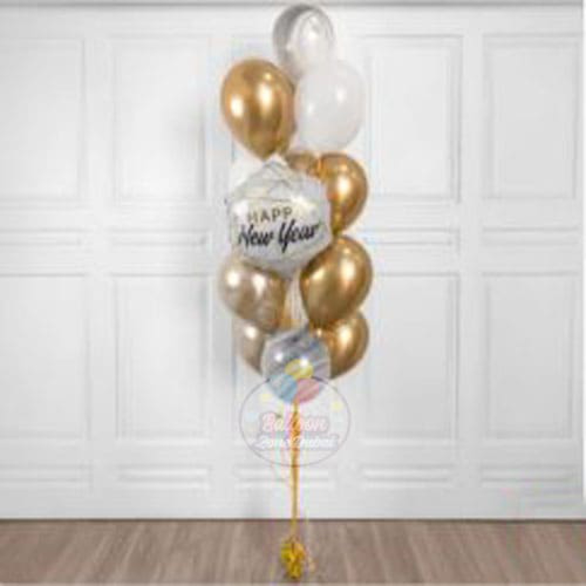Ultra Jumbo Happy New Year Balloon bouquet (NY-ID#0112)